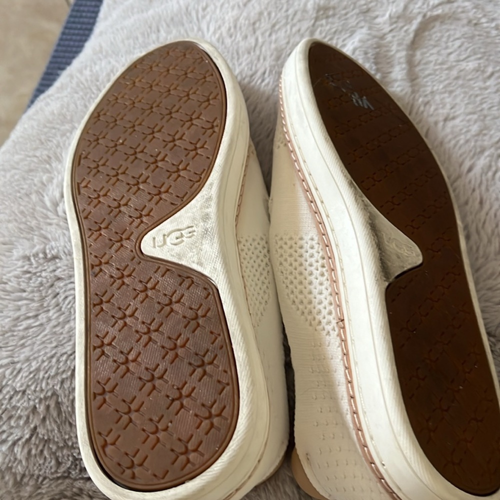 UGG Women’s Cream Knit Slip-On Sneakers - Picture 6 of 11